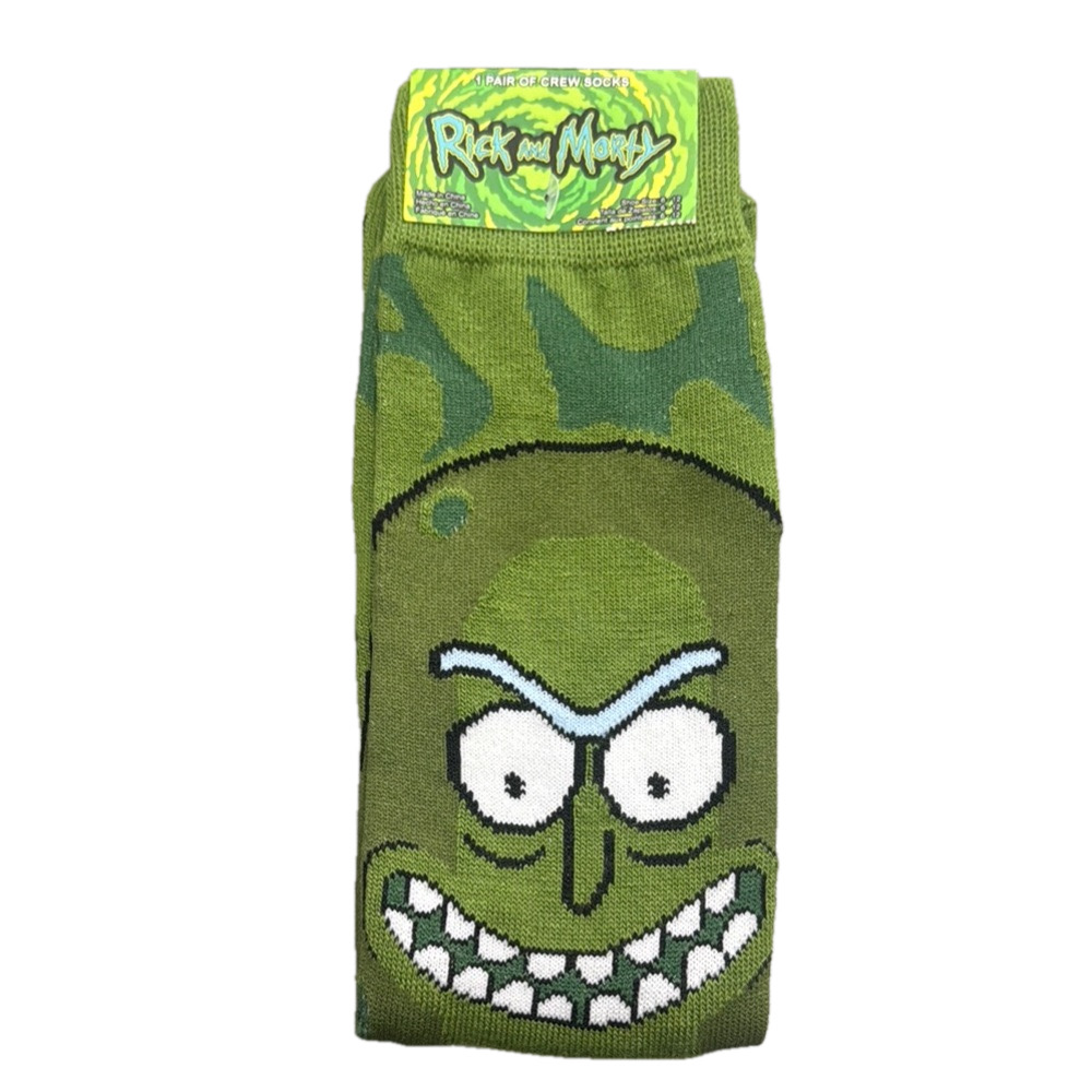 Rick and Morty Pickle Rick Socks NWT